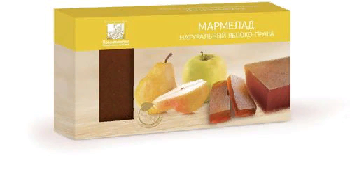 №2 Мармелад пластовый 210г ЯБЛОКО-ГРУША в Чебоксарах